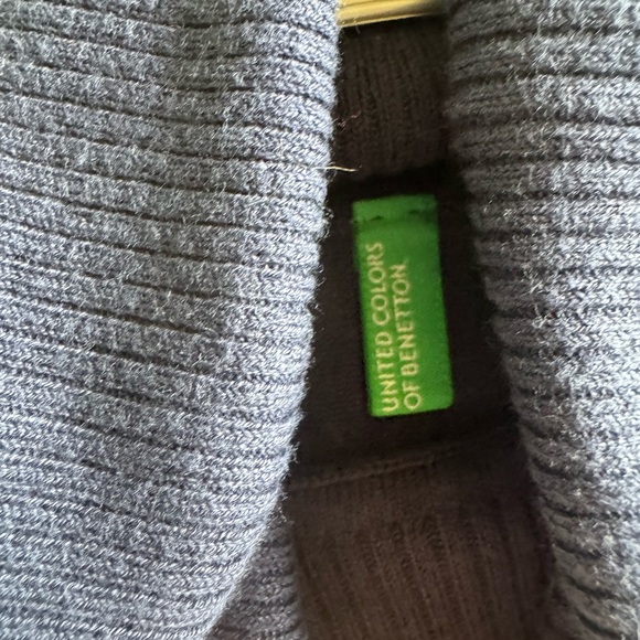 United Colors Of Benetton Navy Turtleneck Sweater - size M - Picture 7 of 8